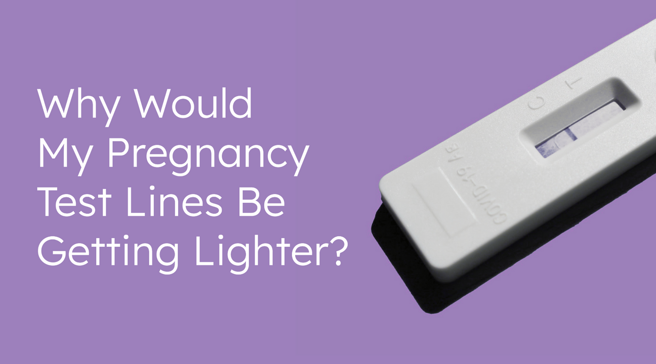 why would my pregnancy test lines be getting lighter?