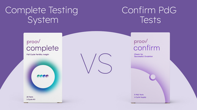 Proov Complete Testing System vs Confirm PdG Tests