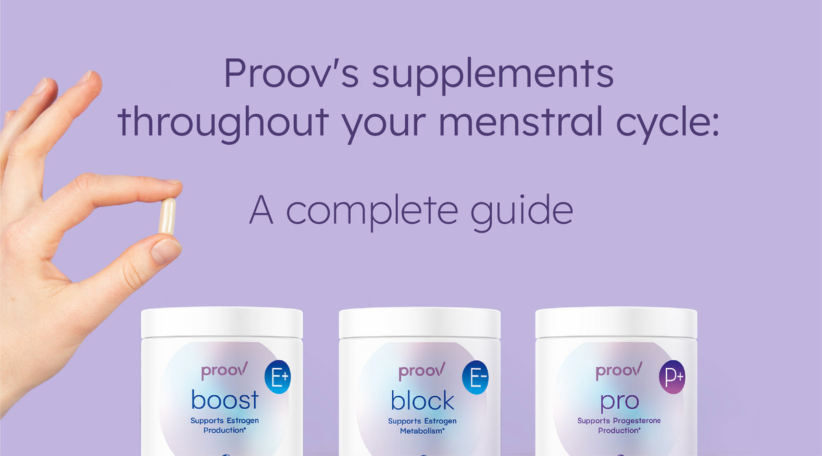 Taking Proov's Supplements Throughout Your Menstrual Cycle: A Complete ...