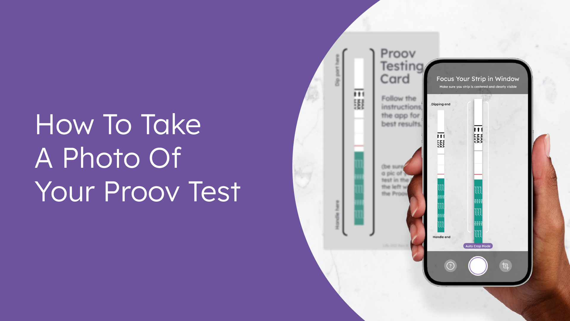 How to take a photo of your proov test