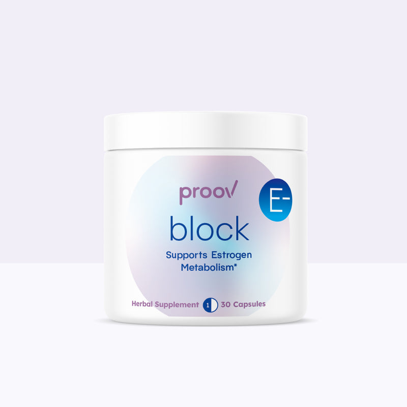 proov block estrogen metabolism supplement