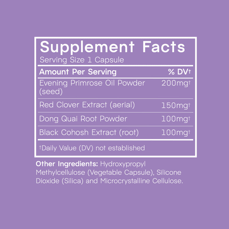 proov boost herbal supplement facts panel