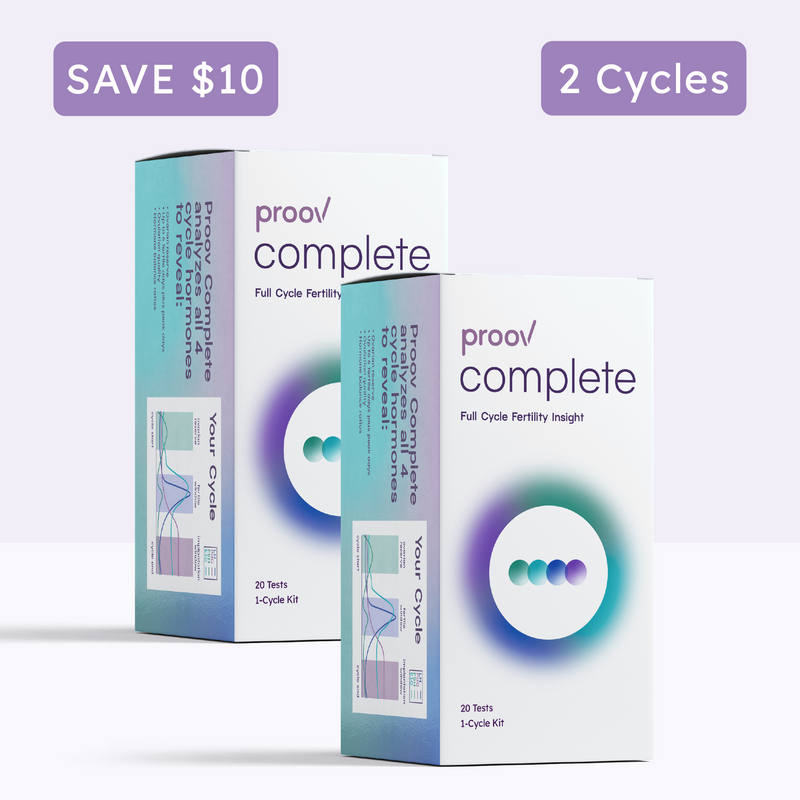 proov complete fertility testing system for women